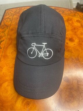 Black Bicycle Embroidered Performance Cap